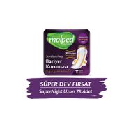 Molped 78 Adet Süpernight Hijyenik Ped Uzun Süper Avantaj Paketi