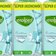 Molped Extra Hijyen Antibakteriyel Normal 3x26 Adet Hijyenik Ped