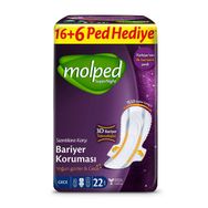 Molped Gece 22x2 44 Adet Supernight Dev Ekonomik Ped