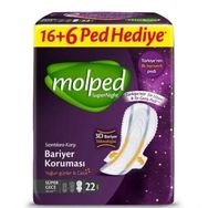 Molped Gece Super Night Uzun 20 Adet Hijyenik Ped