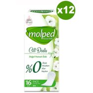 Molped Pure & Soft Cilt Dostu 12x16 Günlük Ped