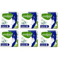 Molped Pure Soft Gece 6x6 Adet Ped