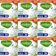 Molped Pure Soft Gece 9x30 Adet Hijyenik Ped