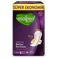 Molped Super Night Yoğun Günler&Gece 18'li Ped