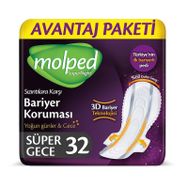 Molped Supernight Süper Gece 32'li Hijyenik Ped