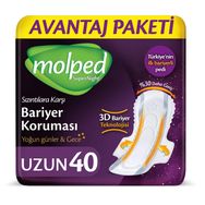 Molped Supernight Uzun 40'lı Hijyenik Ped