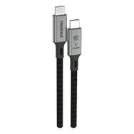 Momax DC39D Elite 240W Usb-C Usb4 40 Gbps 1 mt Siyah Kablo