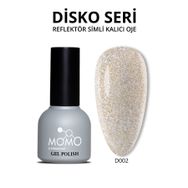 Momo Professional Disko D002 Altın 10 ml Reflective Flash Gel Polish Kalıcı Oje