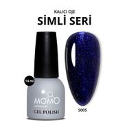 Momo Professional S005 Simli Safir Mavi 14 ml Kalıcı Oje