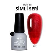 Momo S037 Simli Vişne Çürüğü 14 ml Kalıcı Oje
