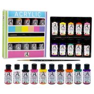 Monalisa Akrilik 10 Renk 40 ml+Fırça Set