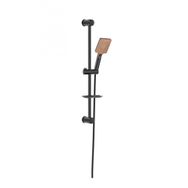 Monavit MVT3255 Mega Brown Black Sürgülü Siyah Duş Takımı Seti
