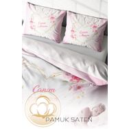 Monohome Anneler Günü 6 3D Saten Pamuk Çift Kişilik Nevresim Takımı