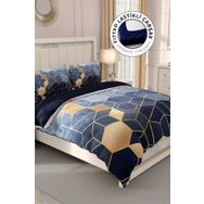 Monohome Arty Blue 3D Pamuk Saten Çift Kişilik Nevresim Takımı