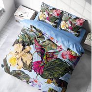 Monohome Bird Tropik 3D Pamuk Saten Çift Kişilik 200x220 cm Nevresim Takımı