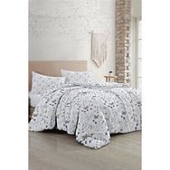 Monohome Butterfly Flower Luxury Pamuk Saten Çift Kişilik Nevresim Takımı
