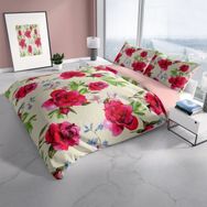 Monohome Cattleya Aqua 3d Pamuk Saten Çift Kişilik Nevresim Takımı