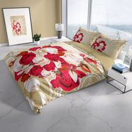 Monohome Cattleya Rose1007 3d Pamuk Saten Çift Kişilik Nevresim Takımı