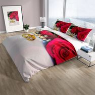 Monohome Cattleya Rosering 3d Pamuk Saten Çift Kişilik Nevresim Takımı