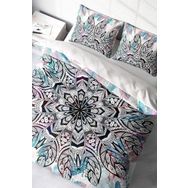 Monohome Ethnic Mandala2 3D Pamuk Saten Çift Kişilik Nevresim Takımı