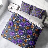 Monohome Floral 3D Pamuk Saten Çift Kişilik 200x220 cm Nevresim Takımı