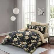 Monohome Flower Nefti 3d Pamuk Saten Çift Kişilik Nevresim Takımı
