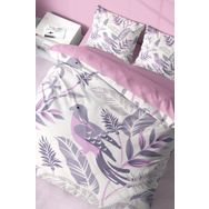 Monohome GrayPink 3D Pamuk Saten Çift Kişilik 200x220 cm Nevresim Takımı