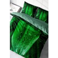 Monohome Lastikli Çarşaflı %100 Pamuk Saten Drop Leaf Çift Kişilik Nevresim Takımı