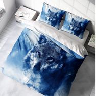 Monohome Lonely Wolf Naturel Çift Kişilik Nevresim Takımı