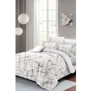 Monohome Marble Geo 3D Pamuk Saten Çift Kişilik Nevresim Takımı