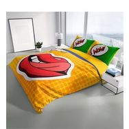 Monohome Ooops Lips 3D Pamuk Saten Çift Kişilik 200x220 cm Nevresim Takımı