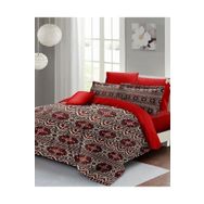 Monohome Özel Dokuma Pamuk Saten Red Old Design Çift Kişilik Nevresim Takımı