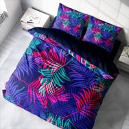 Monohome Palm Color 3D Pamuk Saten Renkli Çift Kişilik 200x220 cm Nevresim Takımı
