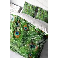 Monohome Peacock Feathers Naturel Çift Kişilik Nevresim Takımı