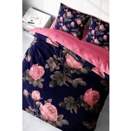 Monohome Pembe Noble Roses Naturel Çift Kişilik Nevresim Takımı