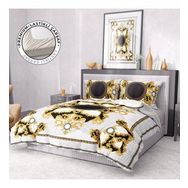 Monohome Premium Luxury 3D Saten Pamuk Gold Brand Çift Kişilik Nevresim Takımı
