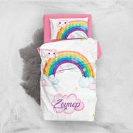Monohome Rainbow Girls 3D Pamuk Saten Bebek Nevresim Takımı