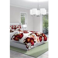 Monohome Red Rose Naturel Renkli Çift Kişilik 200x220 cm Nevresim Takımı