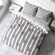 Monohome Ribbon Flowers Naturel Renkli Çift Kişilik 200x220 cm Nevresim Takımı