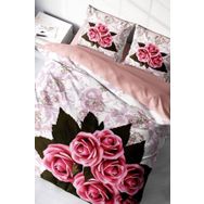 Monohome ROSE-1008 Naturel Renkli Çift Kişilik 200x220 cm Nevresim Takımı