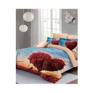 Monohome Sevgililer Günü %100 Pamuk Saten Love Tree Çift Kişilik Nevresim Takımı