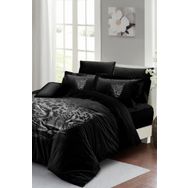 Monohome Sık Dokuma Pamuk Saten 3D Özel Tasarım Black Leopar Çift Kişilik Nevresim Takımı