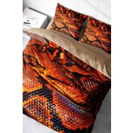 Monohome Snakecharmer 3D Pamuk Saten Çift Kişilik 200x220 cm Nevresim Takımı