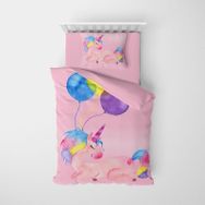 Monohome Unicorn Balloons 3D Bebek Nevresim Takımı