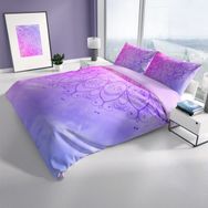 Monohome Violet Damask Klasik Renkli Çift Kişilik 200x220 cm Nevresim Takımı