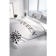 Monohome White King-Queen 3D Renkli Çift Kişilik 200x220 cm Nevresim Takımı