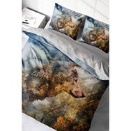 Monohome WolfFace 3D Renkli Çift Kişilik 200x220 cm Nevresim Takımı