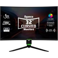 Monster Aryond A32 V2 32 inç 180Hz 1ms 2K Curved Oyuncu Monitörü