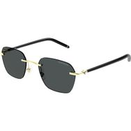 Mont Blanc MB0270S 001 51 Altın Erkek Güneş Gözlüğü