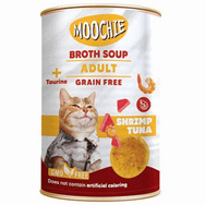 Moochie 135 ml Et Suyu İçerisinde Karides Ton Balıklı Tahılsız Kedi Çorbası